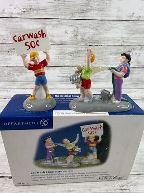 Department 56 Car Wash Fundraiser Show Village Accessory repair was made